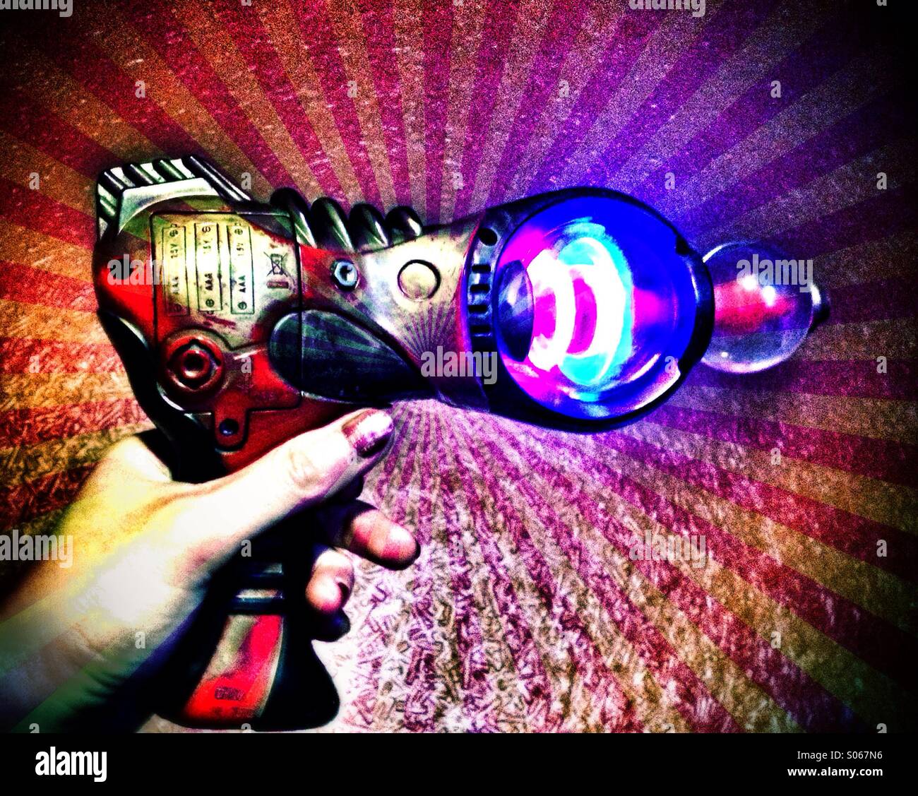 Ray gun - Smartphone Captured Stock Image