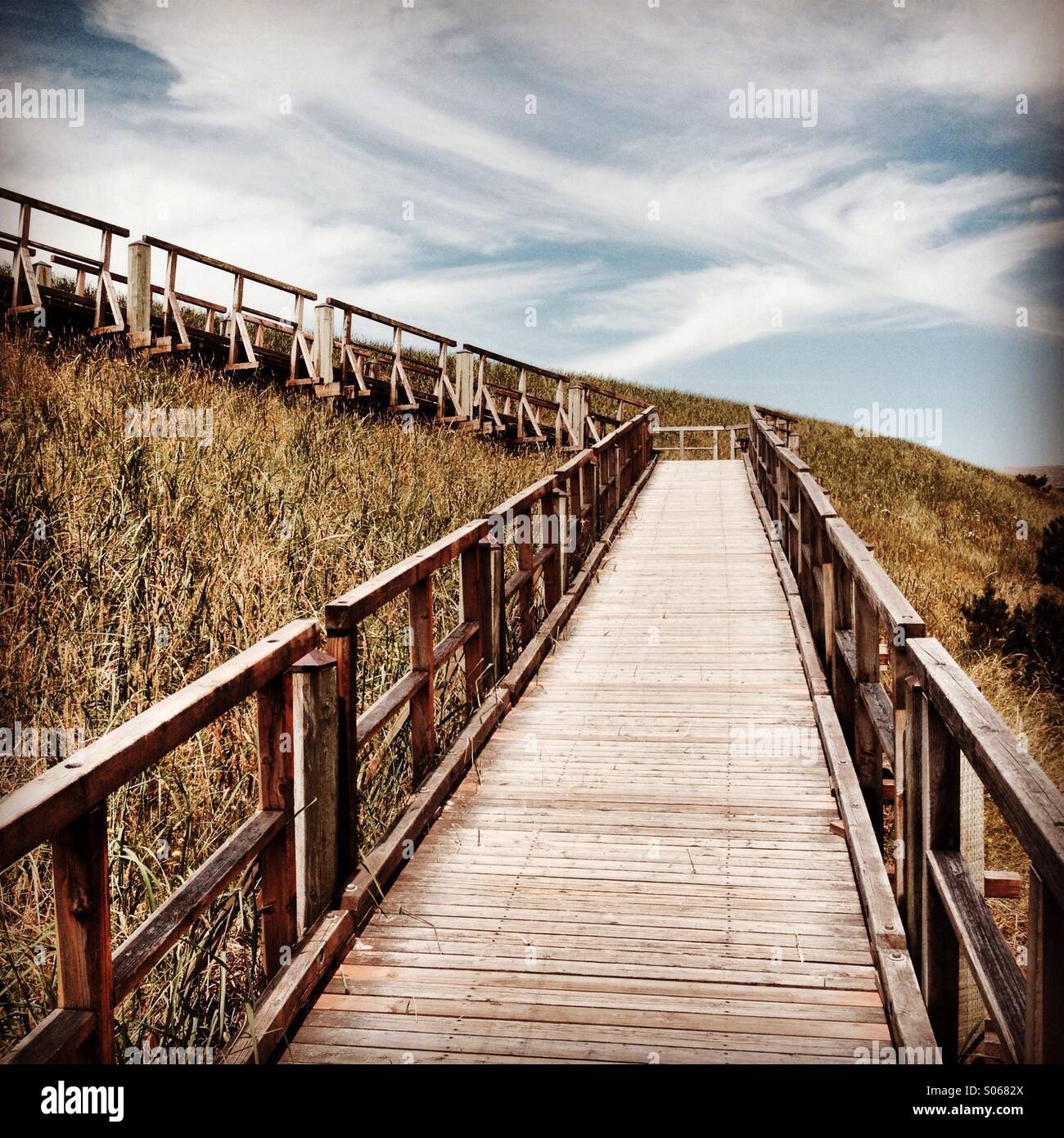 Ramp in Pacific City on Oregon Coast Stock Photo Alamy