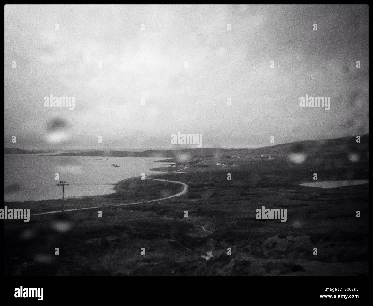 Raining on the Shetlands Isles. Credit Lee Ramsden / ALAMY Stock Photo