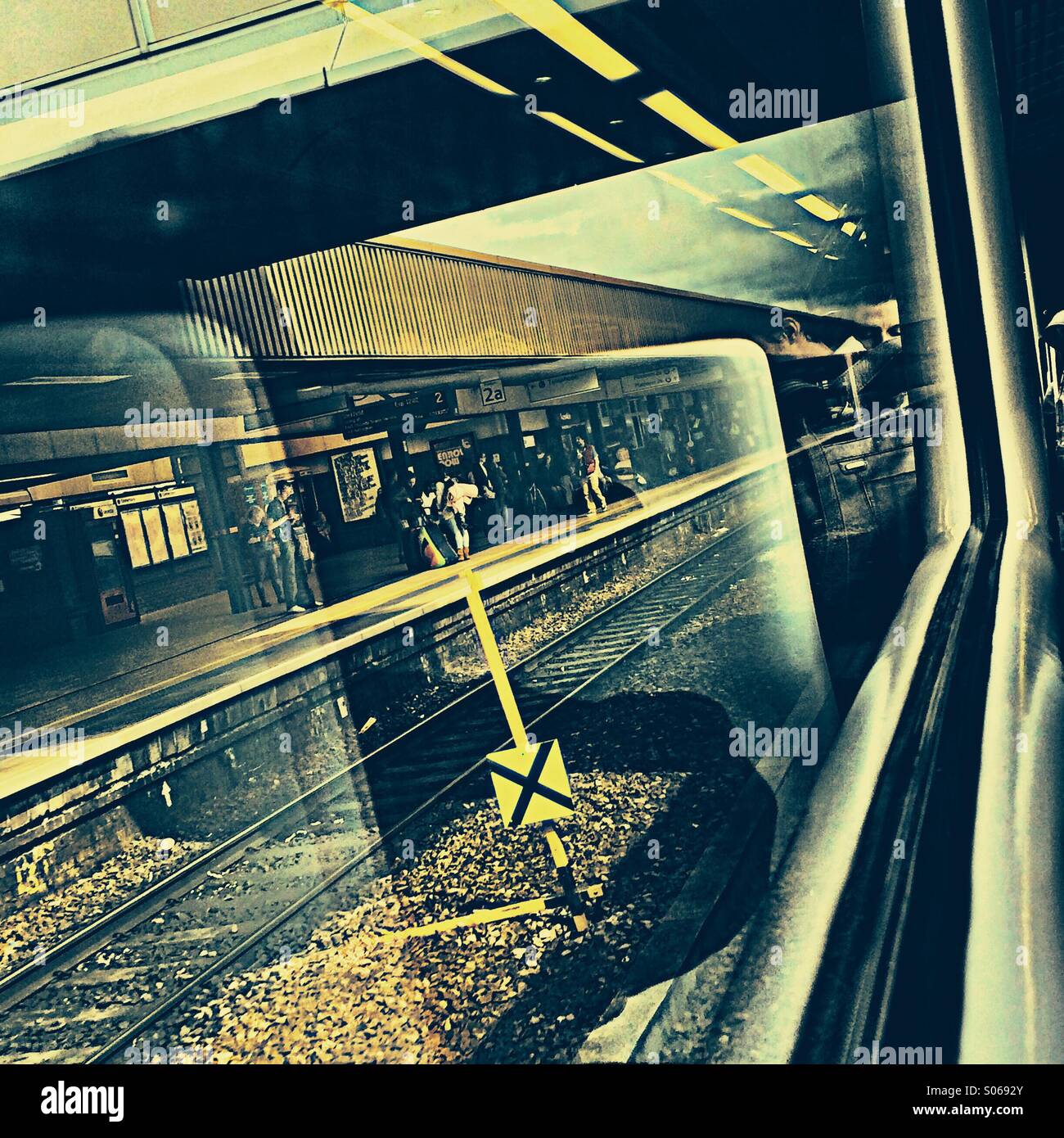 Waiting and passing - Smartphone Captured Stock Image