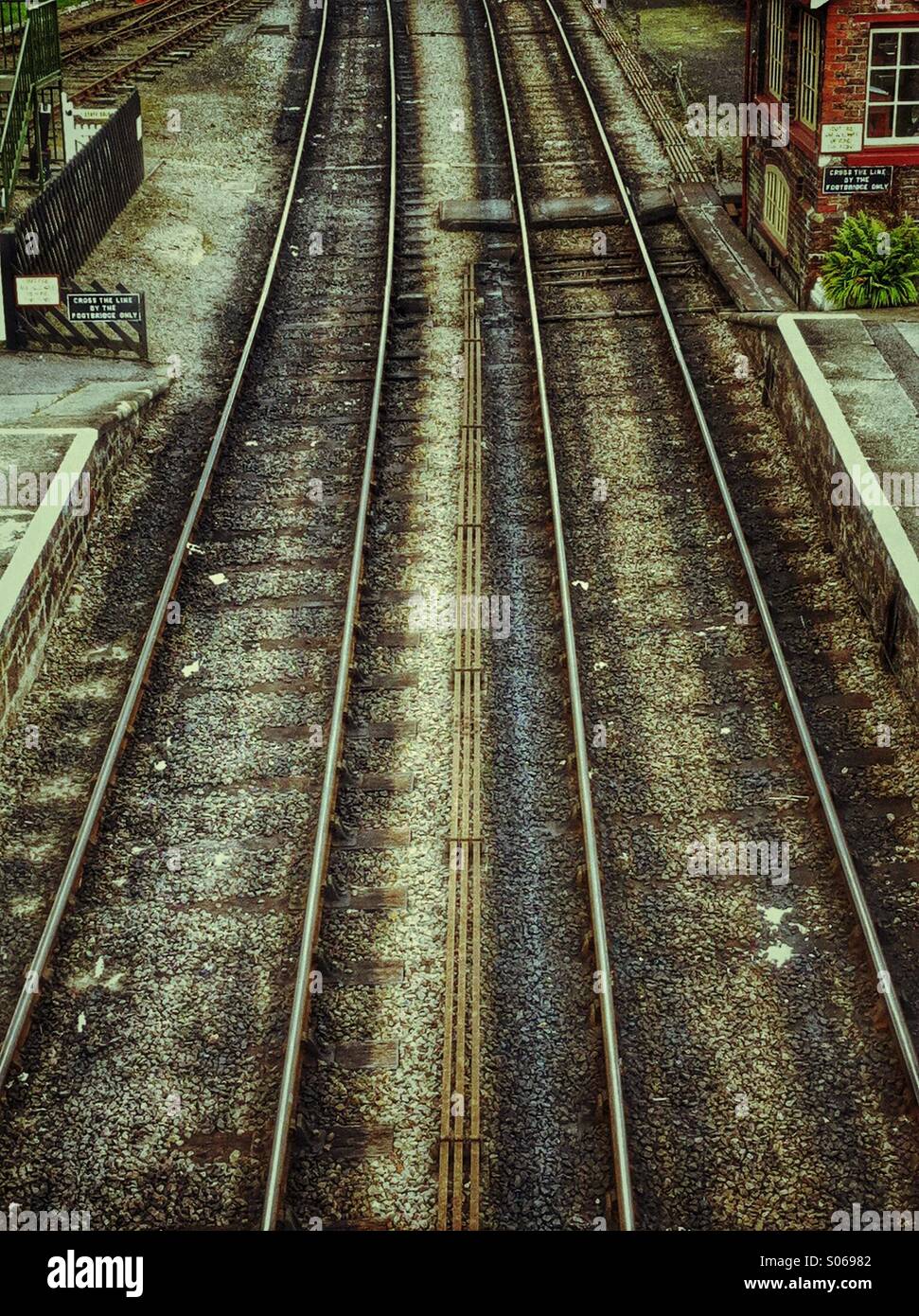 Railway lines - Smartphone Captured Stock Image