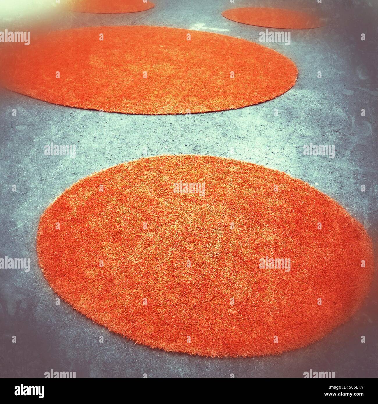 Orange circles - Smartphone Captured Stock Image