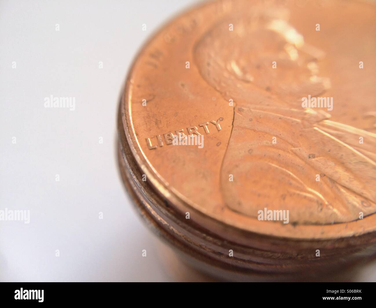 Macro of a coin - Smartphone Captured Stock Image
