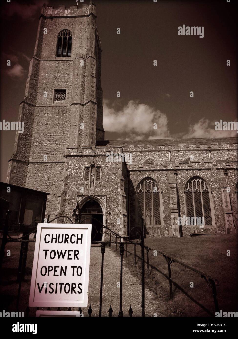 Open to visitors - Smartphone Captured Stock Image