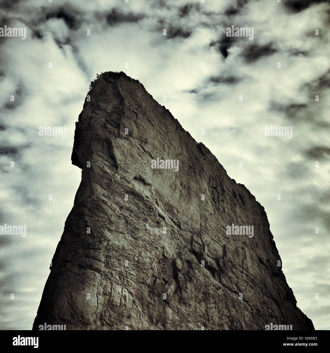 A nicely lit rock - Smartphone Captured Stock Image