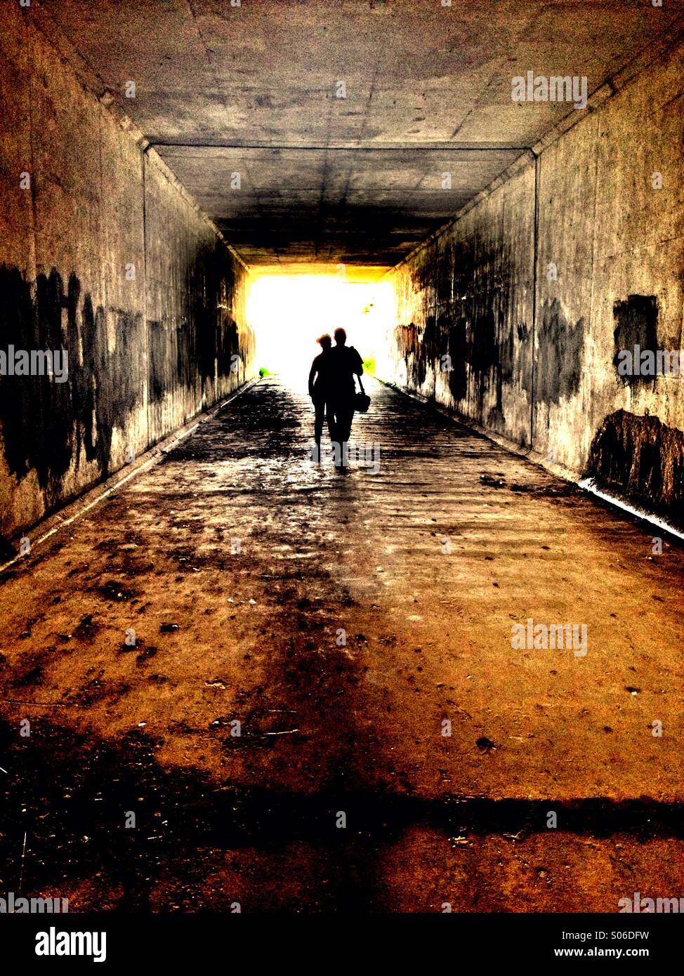 Light at the end of the tunnel - Smartphone Captured Stock Image