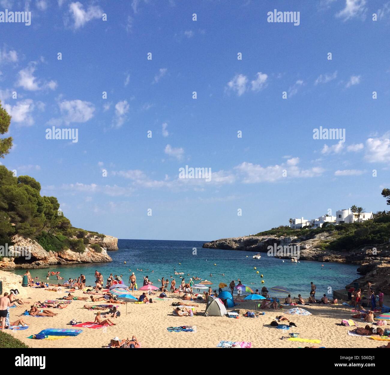 Cala gran beach Majorca Stock Photo