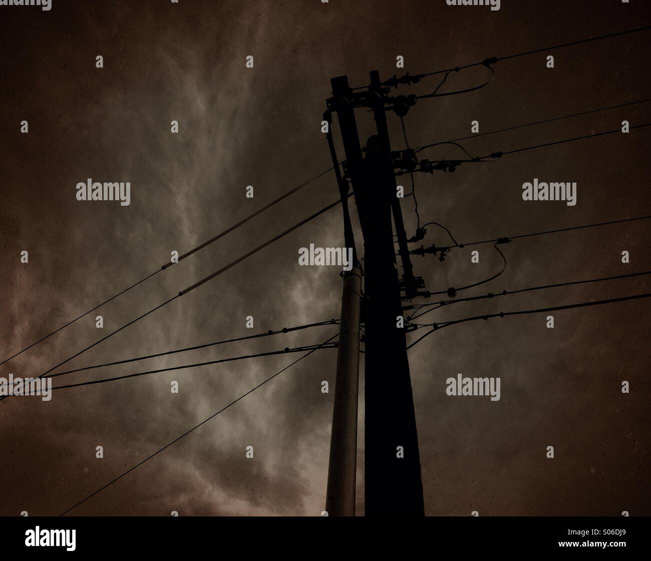 Twilight in the city. - Smartphone Captured Stock Image