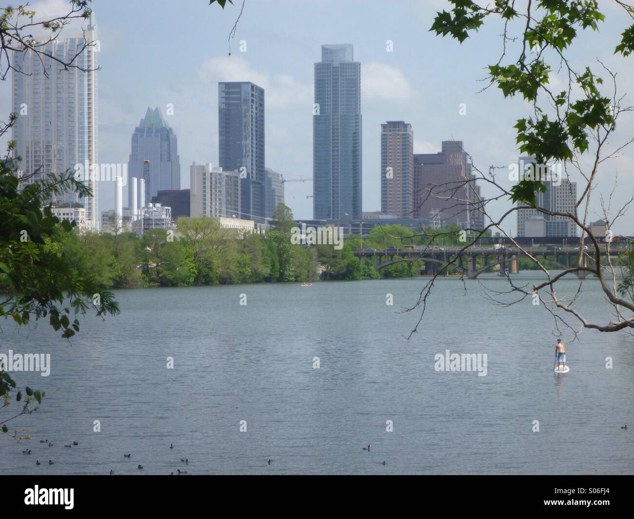 Lady bird lake, Austin Texas Stock Photo