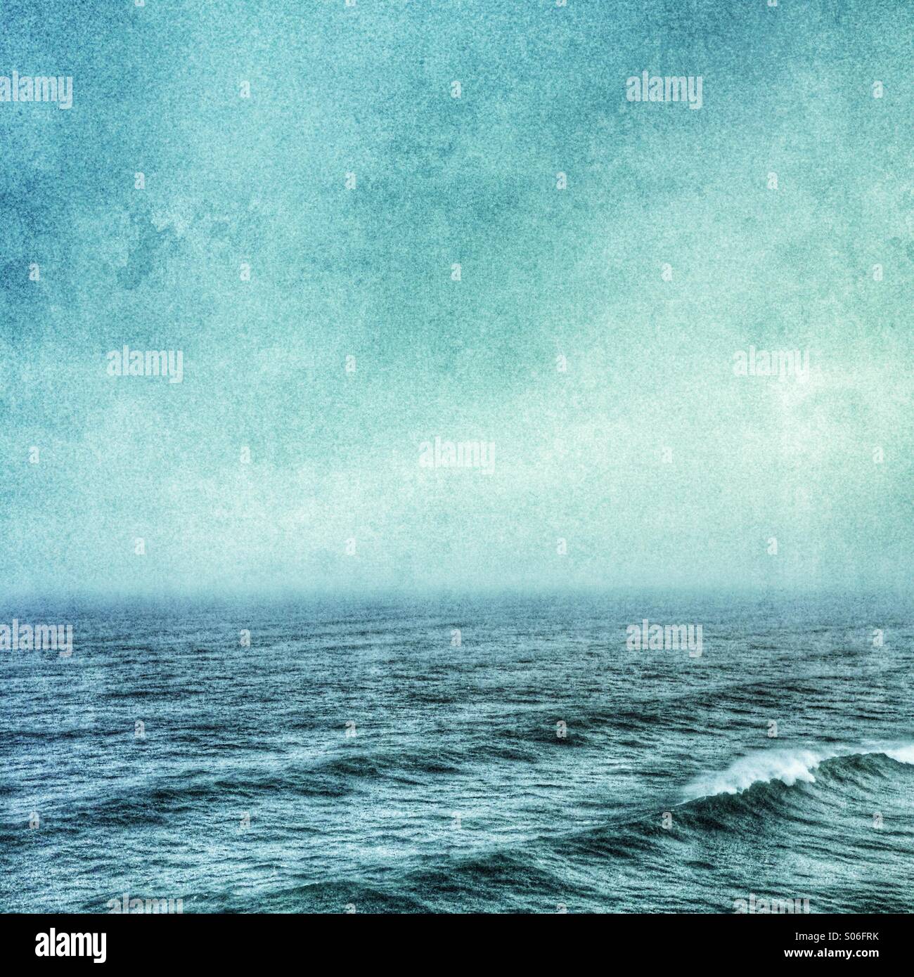 Waves in the expanse of the sea Stock Photo