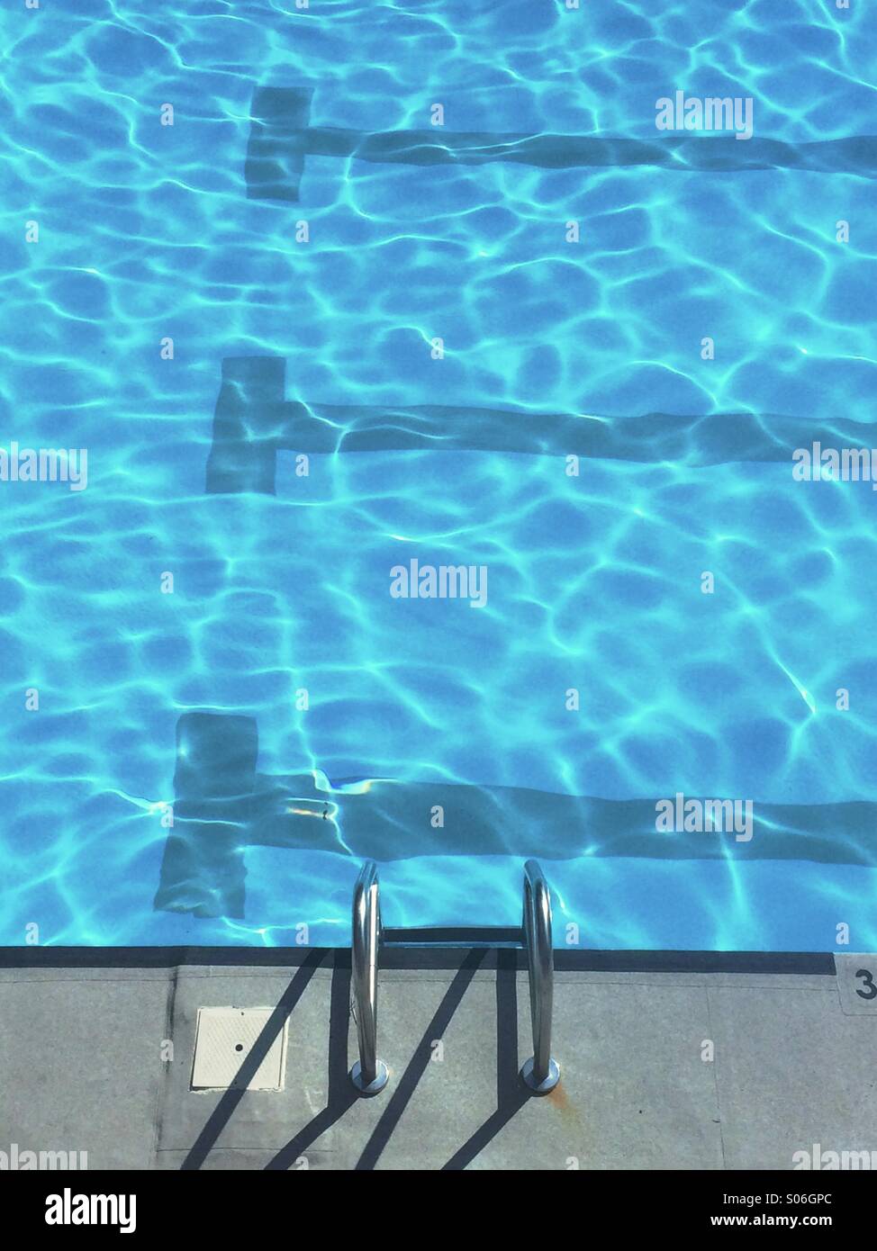 Swimming pool ladder aerial hi-res stock photography and images - Alamy