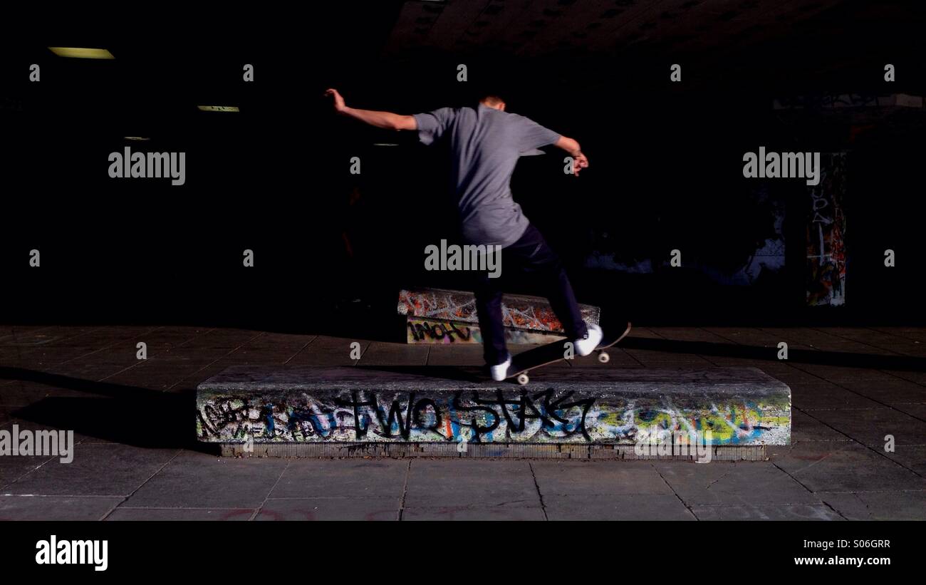 Skater in southbank London - Smartphone Captured Stock Image