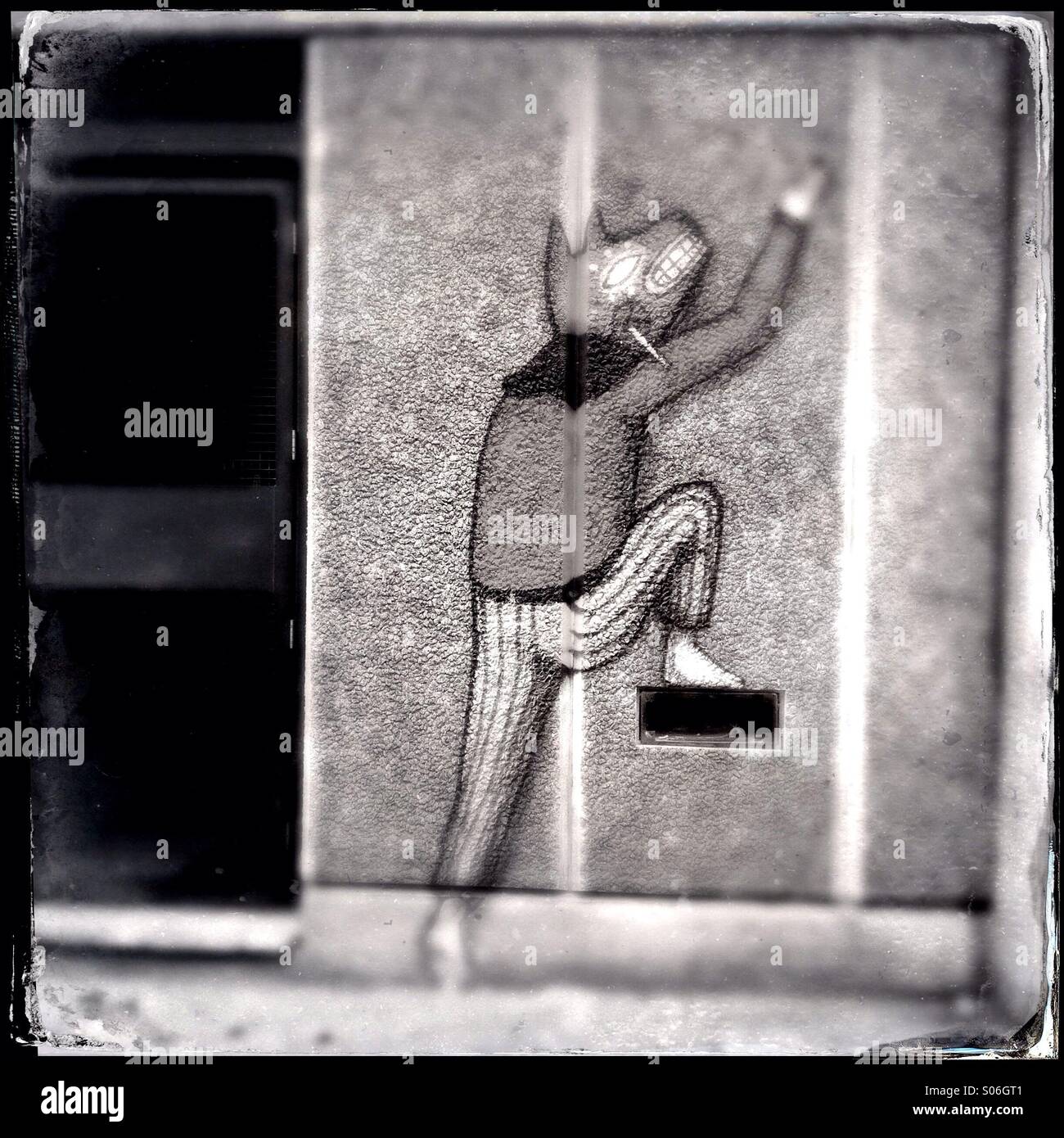 Urban art in southbank London - Smartphone Captured Stock Image