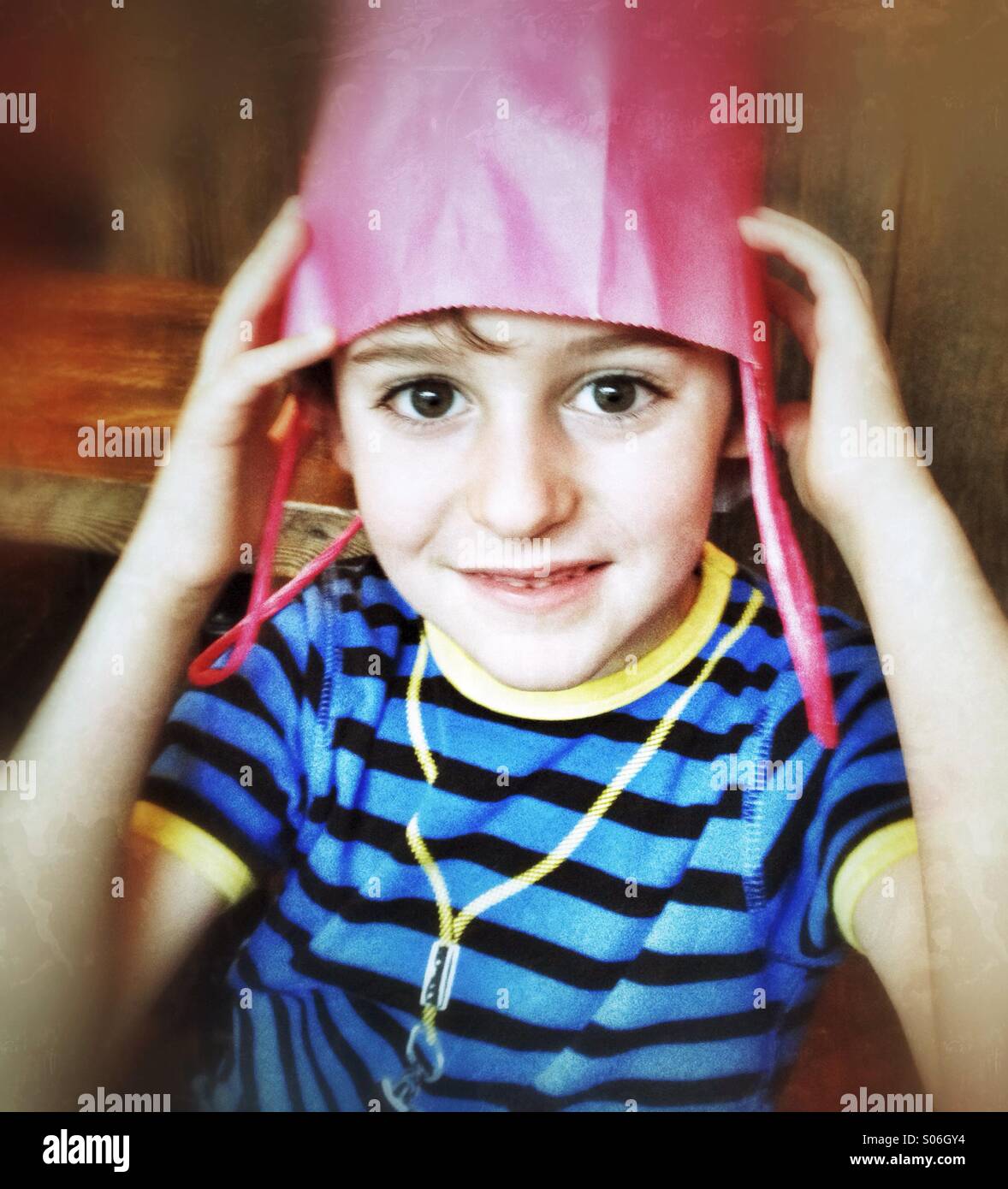 Boy - Smartphone Captured Stock Image