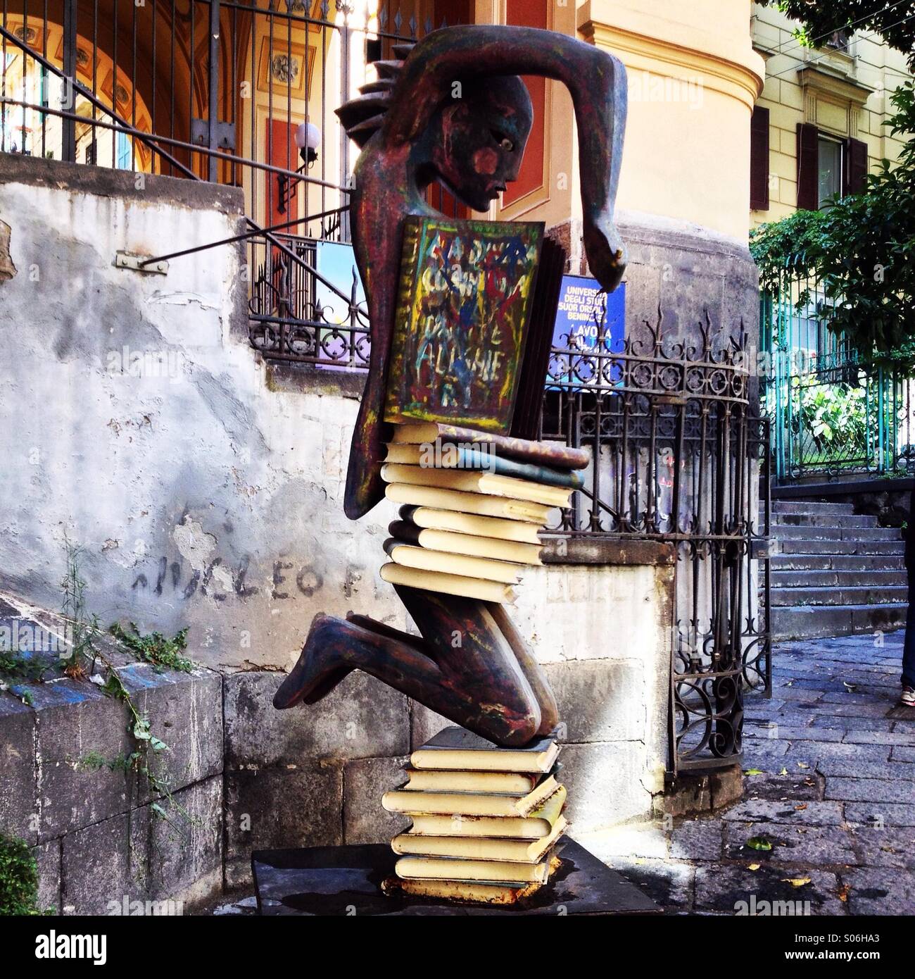 Book street art Stock Photo Alamy