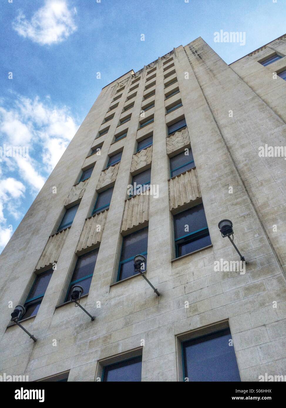 Telephone Palace,Calea Victoriei,Bucharest,built between years 1929-1934 - Smartphone Captured Stock Image