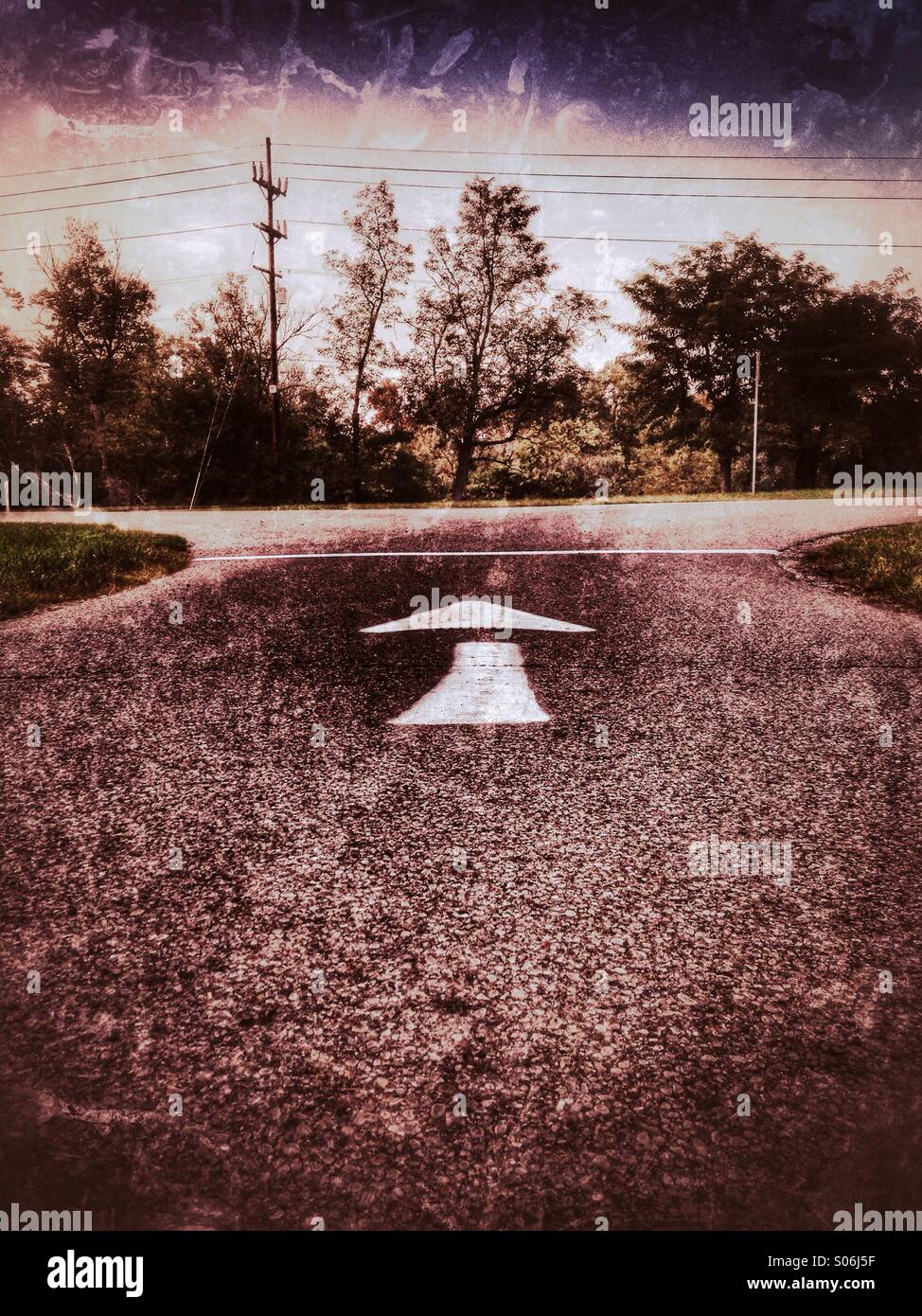 Only one direction. - Smartphone Captured Stock Image