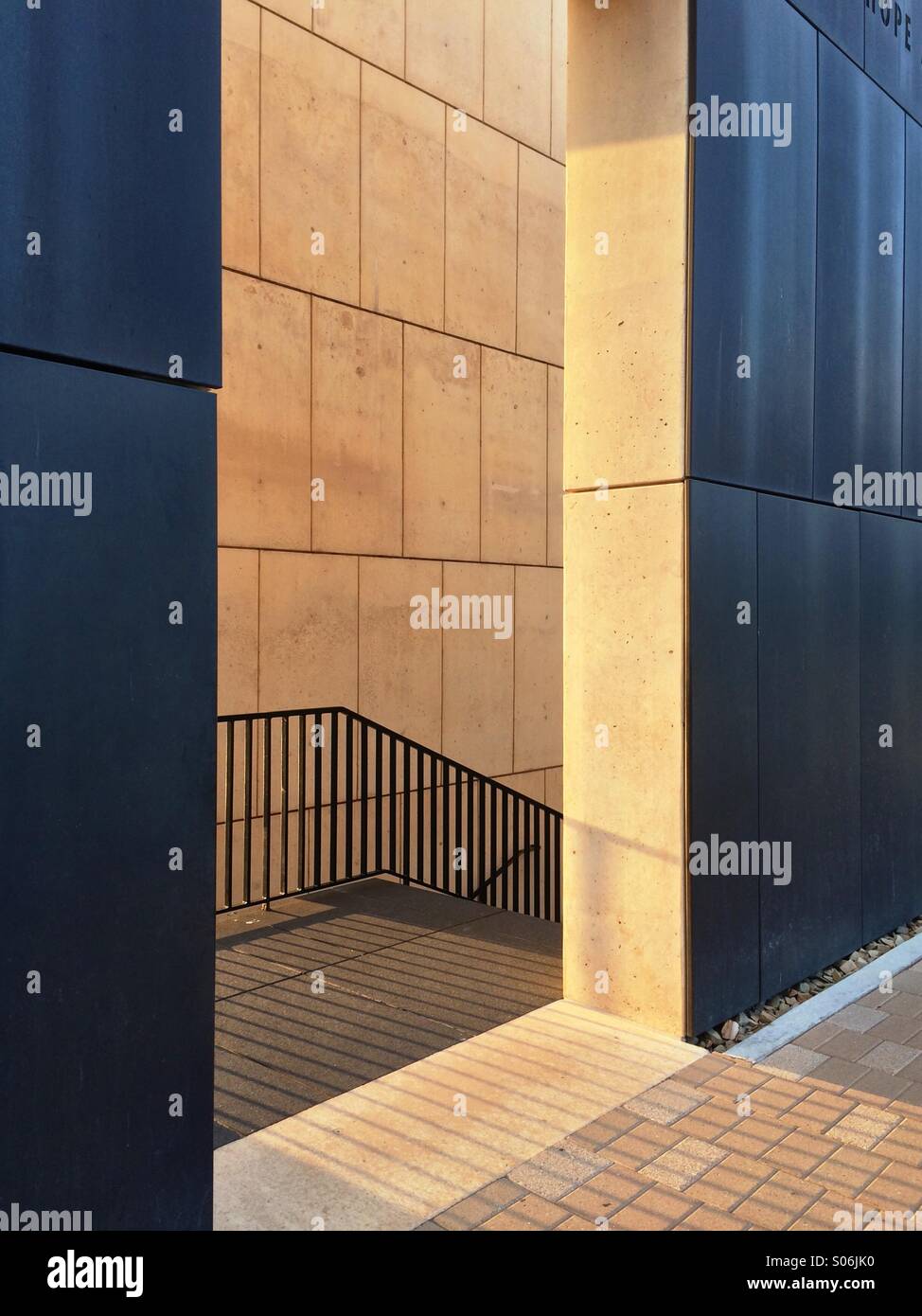 Entrance to Oklahoma City National Memorial,  Oklahoma City, Oklahoma, USA - Smartphone Captured Stock Image