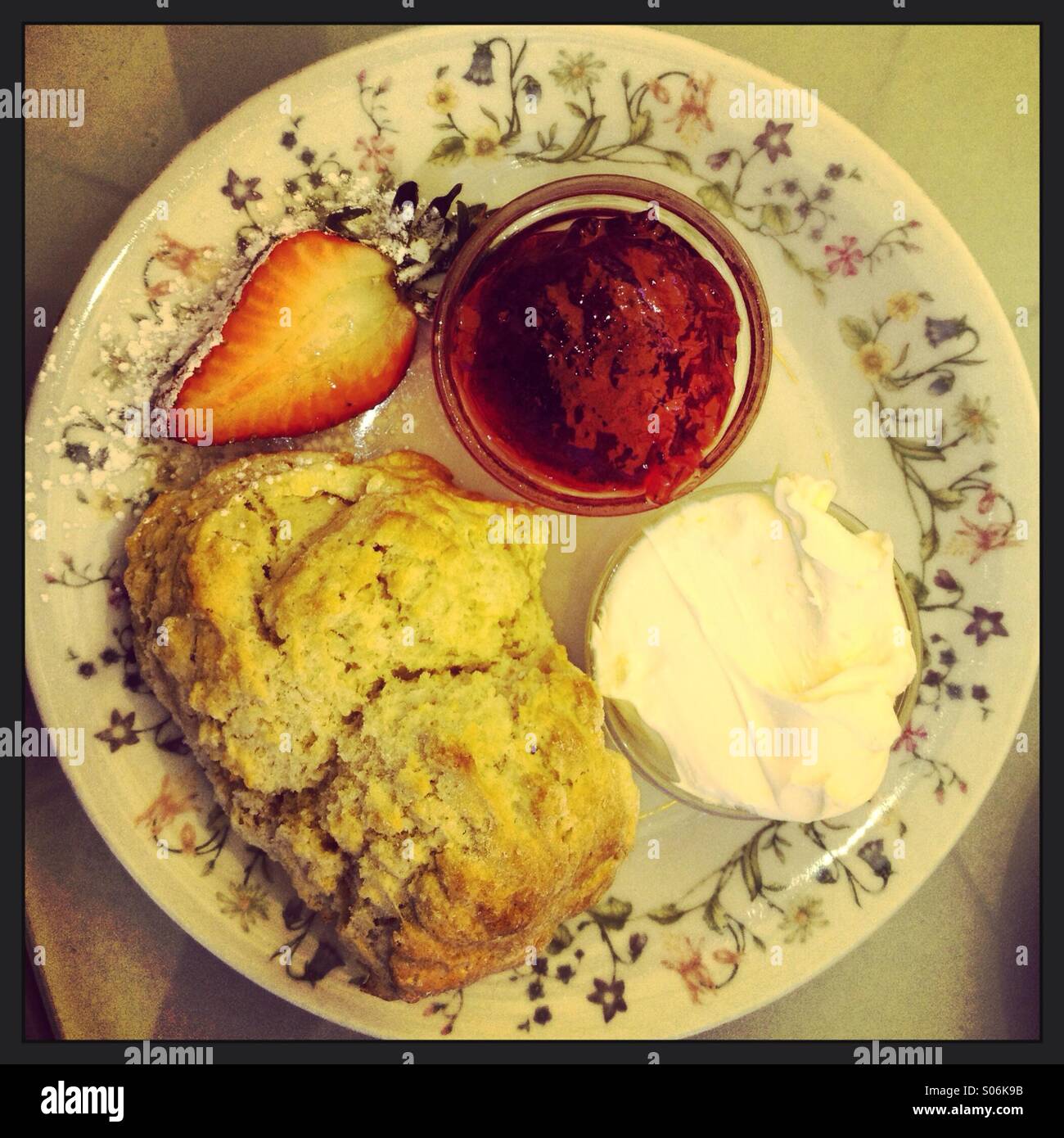 Devonshire Cream Tea Stock Photo Alamy
