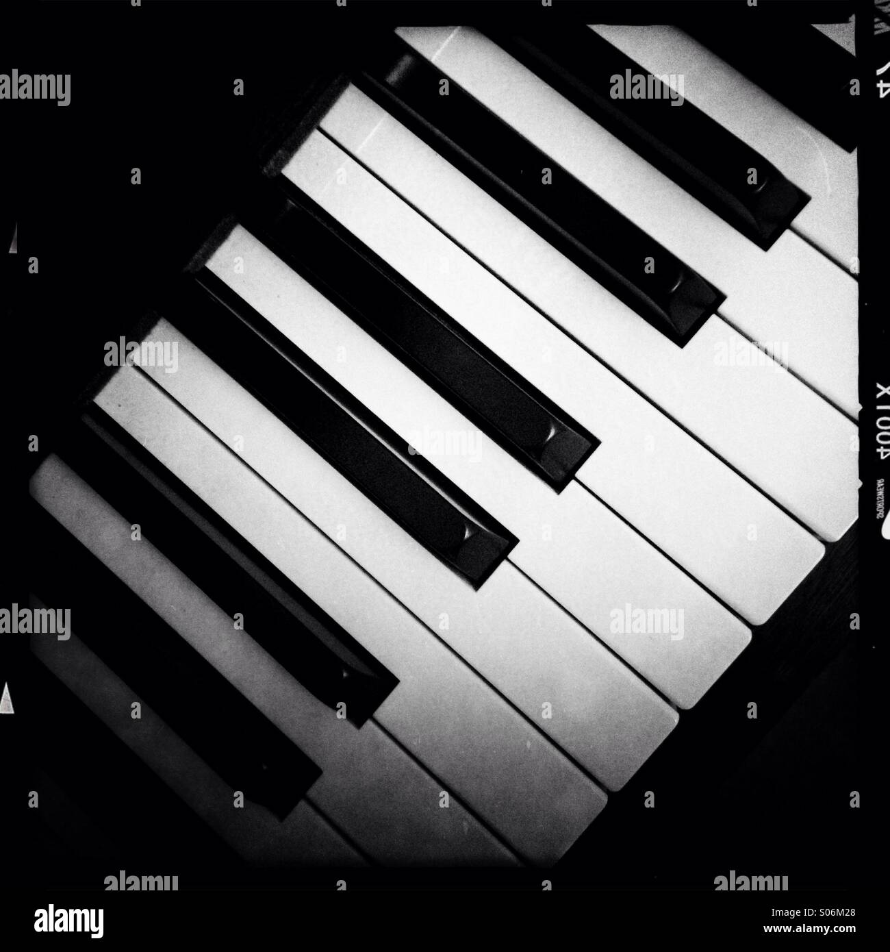Piano keys - Smartphone Captured Stock Image