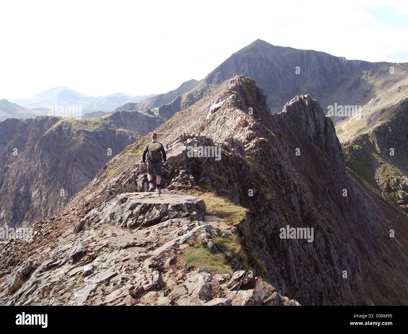 Crib Goch, Snowdonia Stock Photo Alamy