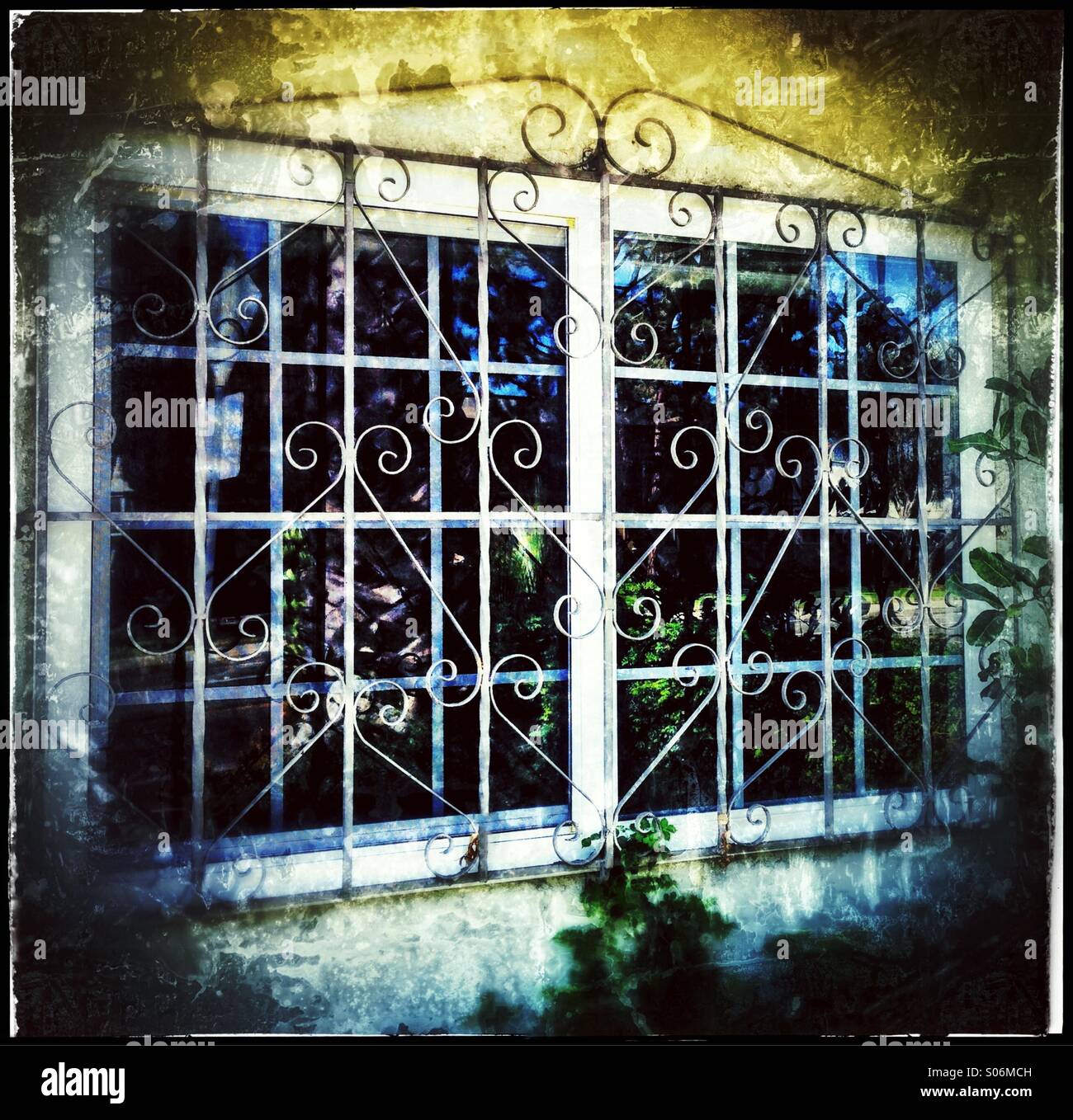 Decorative Security Bars On A Window Stock Photo 309934369 Alamy