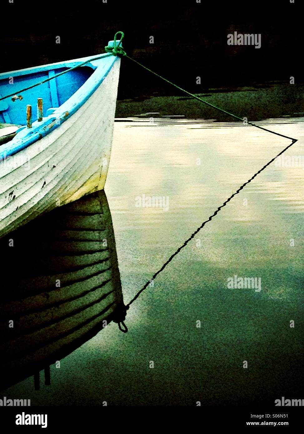 Boating Reflections - Smartphone Captured Stock Image