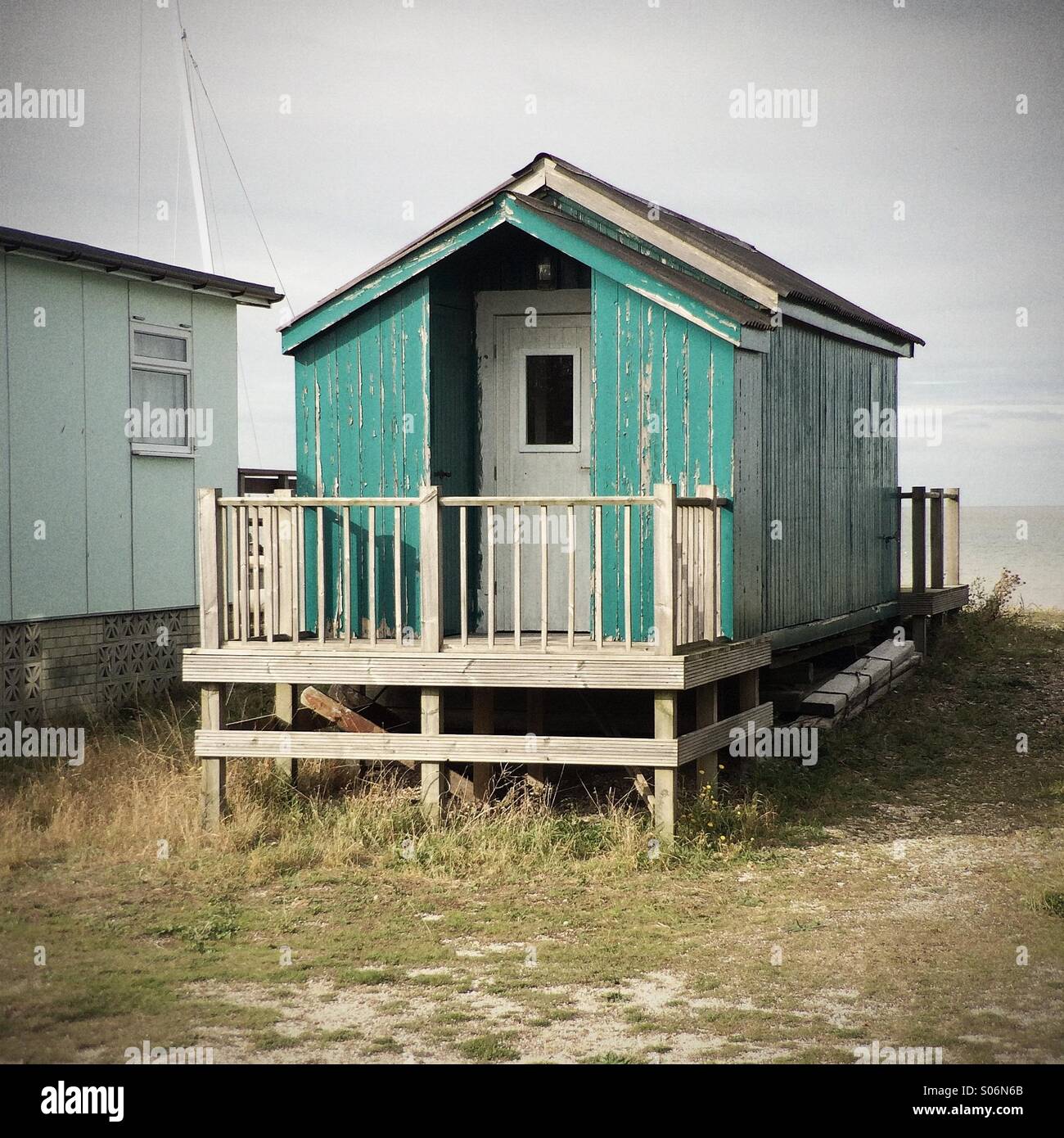 Beach Hut, Seasalter, Kent, England Stock Photo Alamy