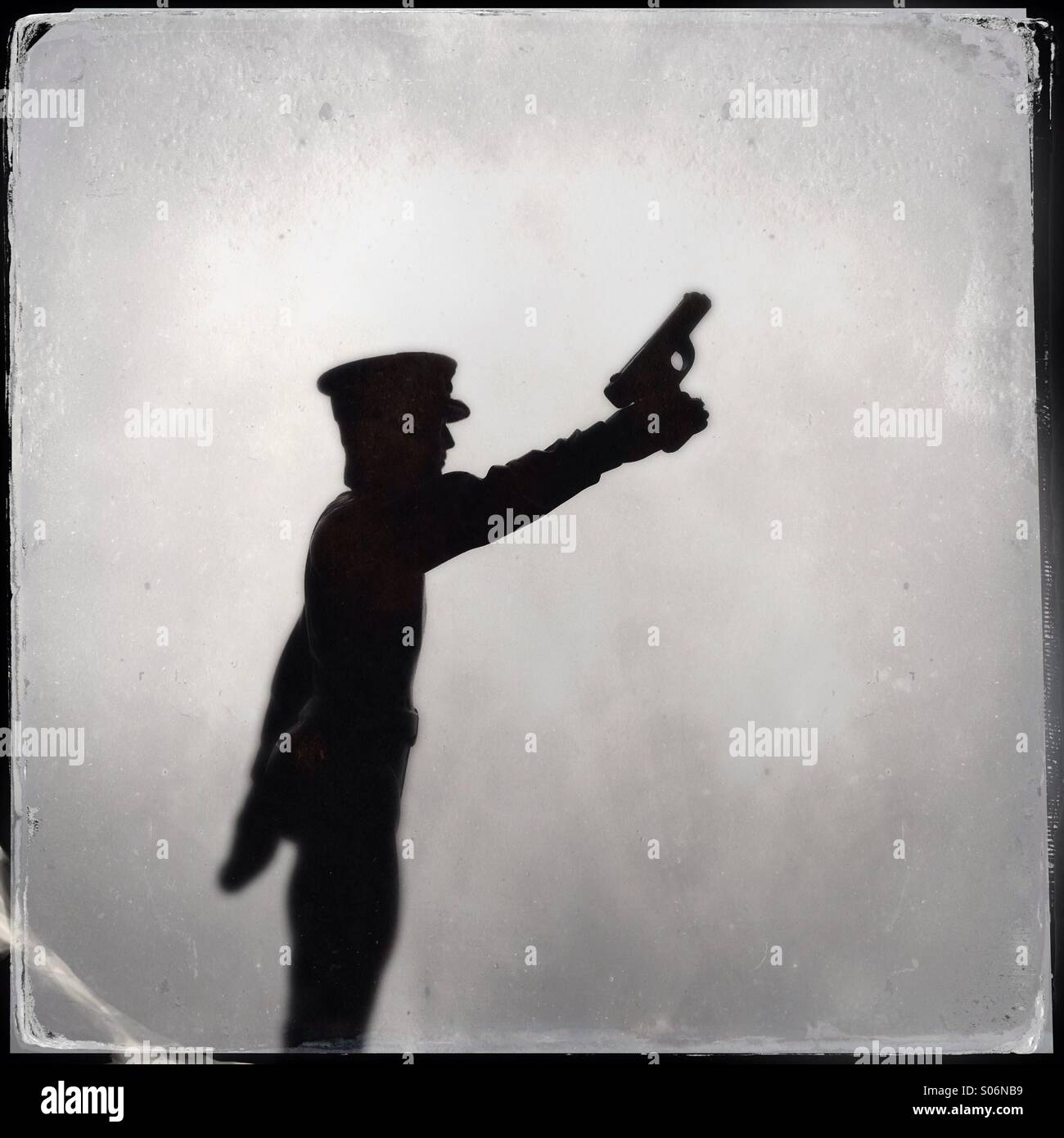 Silhouette of a toy - Smartphone Captured Stock Image