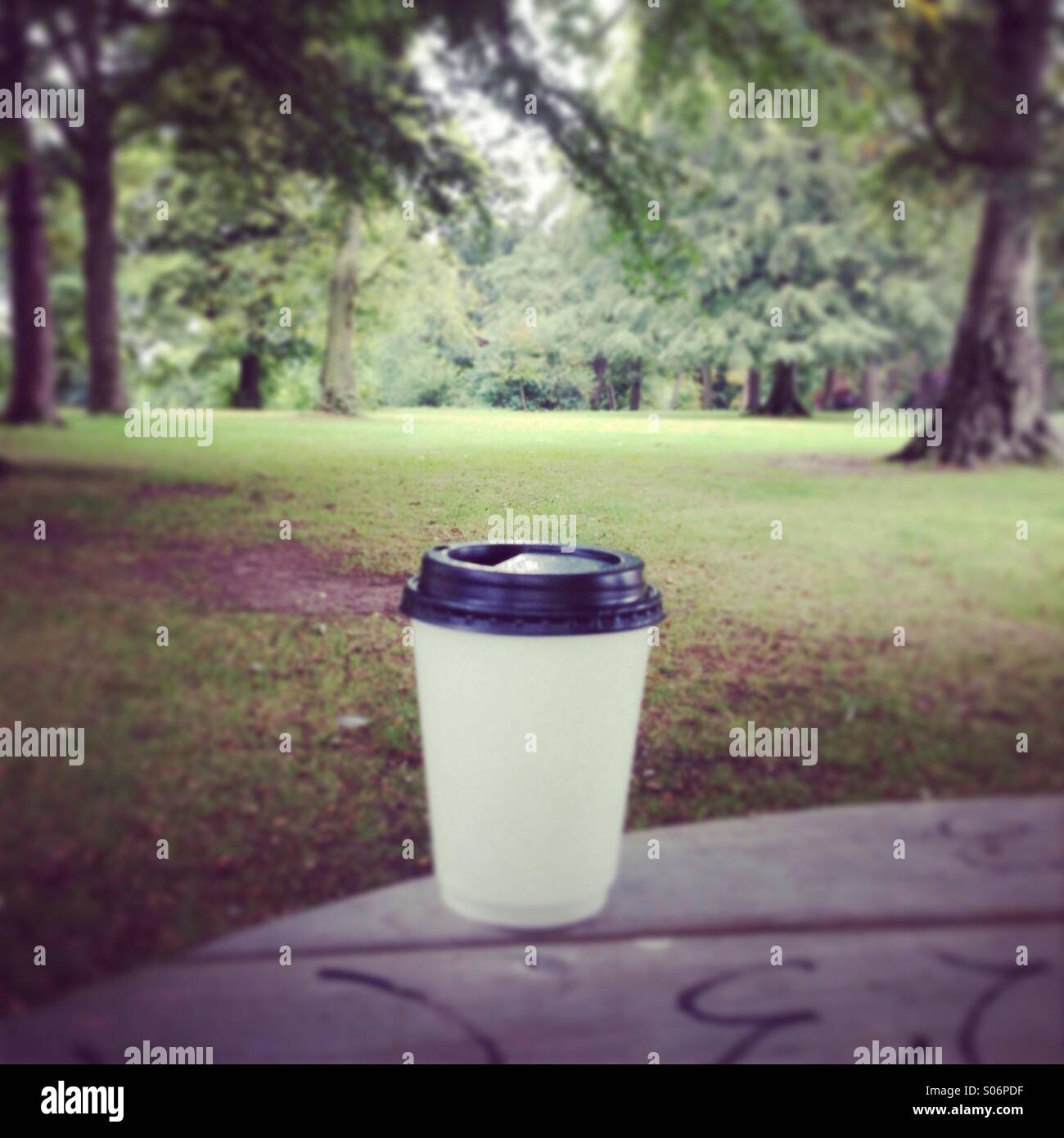 Coffee in the park Stock Photo Alamy