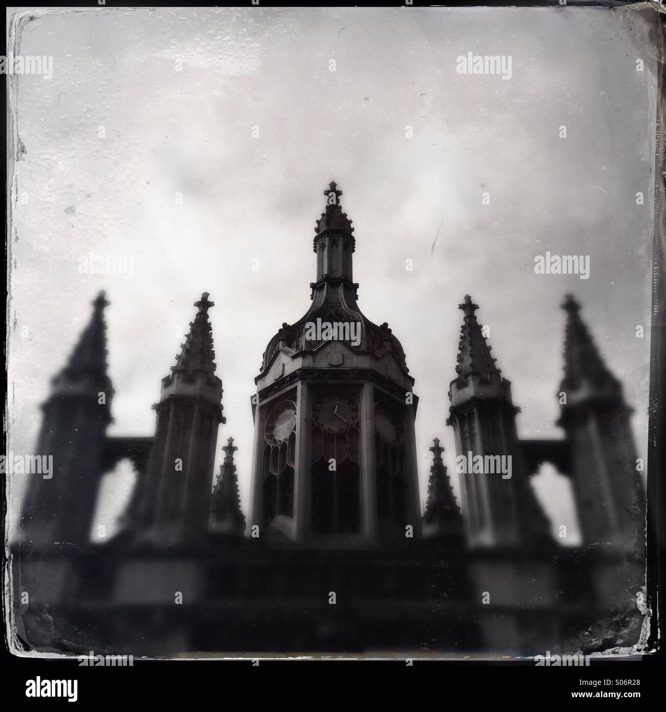 Detail of a college in Cambridge England - Smartphone Captured Stock Image