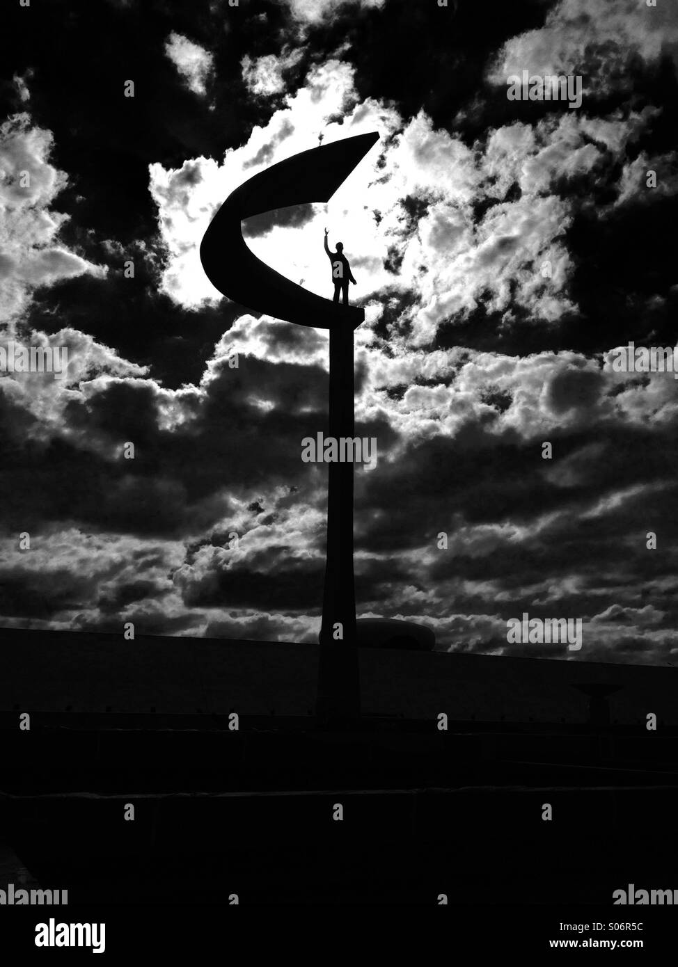 Brasilia statue - Smartphone Captured Stock Image