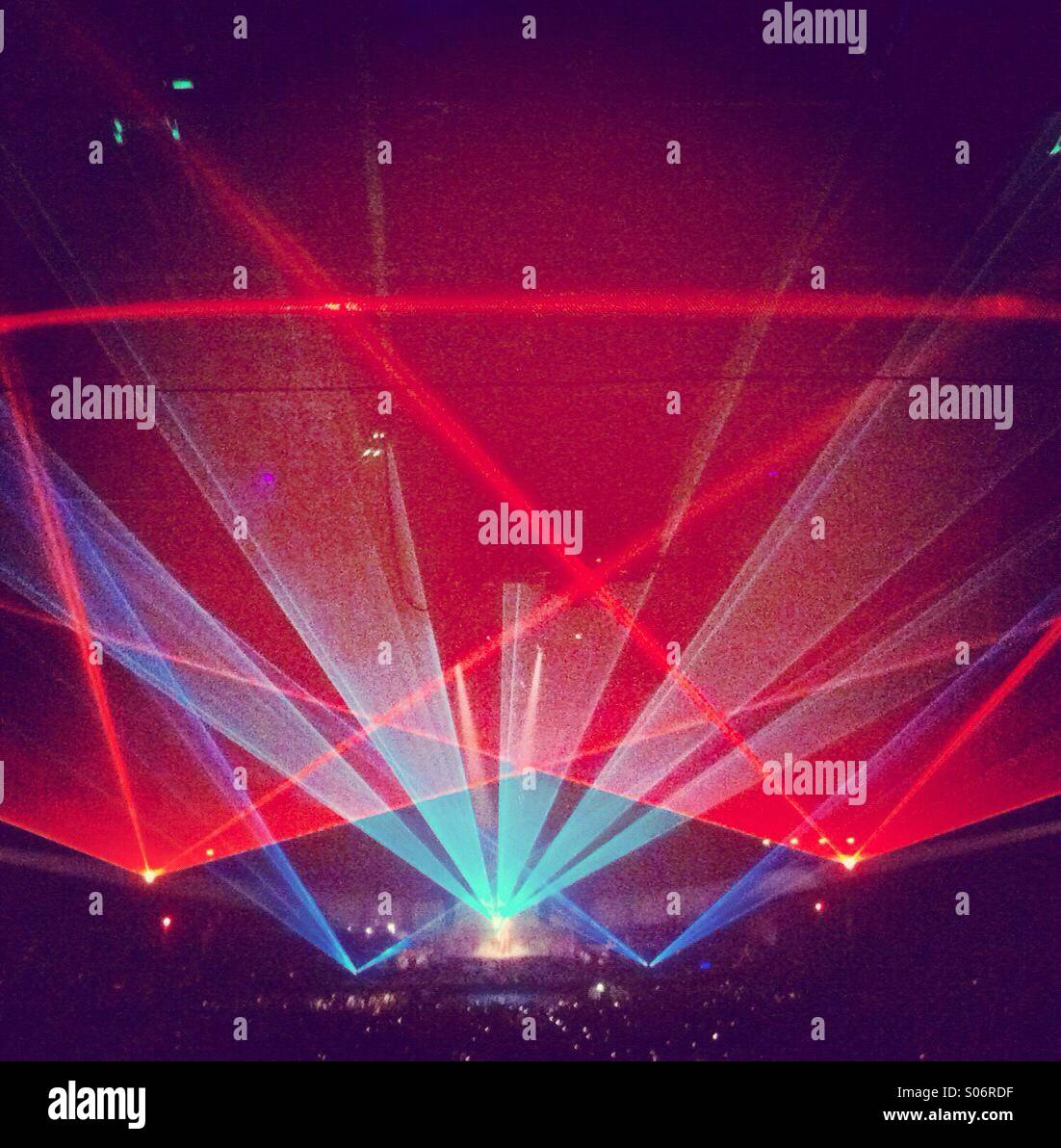 Lights at a music event Stock Photo Alamy