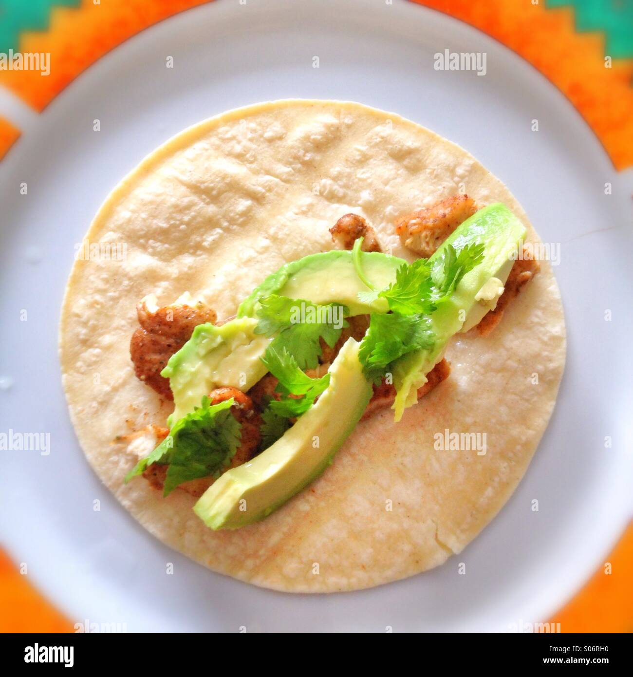 Mexicain food, tortilla - Smartphone Captured Stock Image