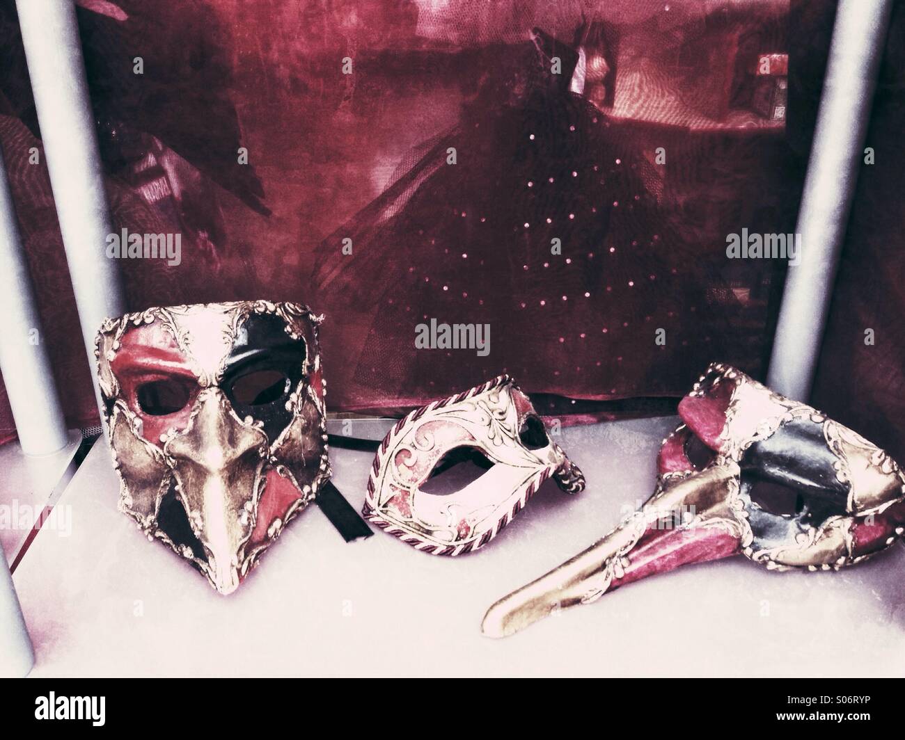 Carnival masks - Smartphone Captured Stock Image