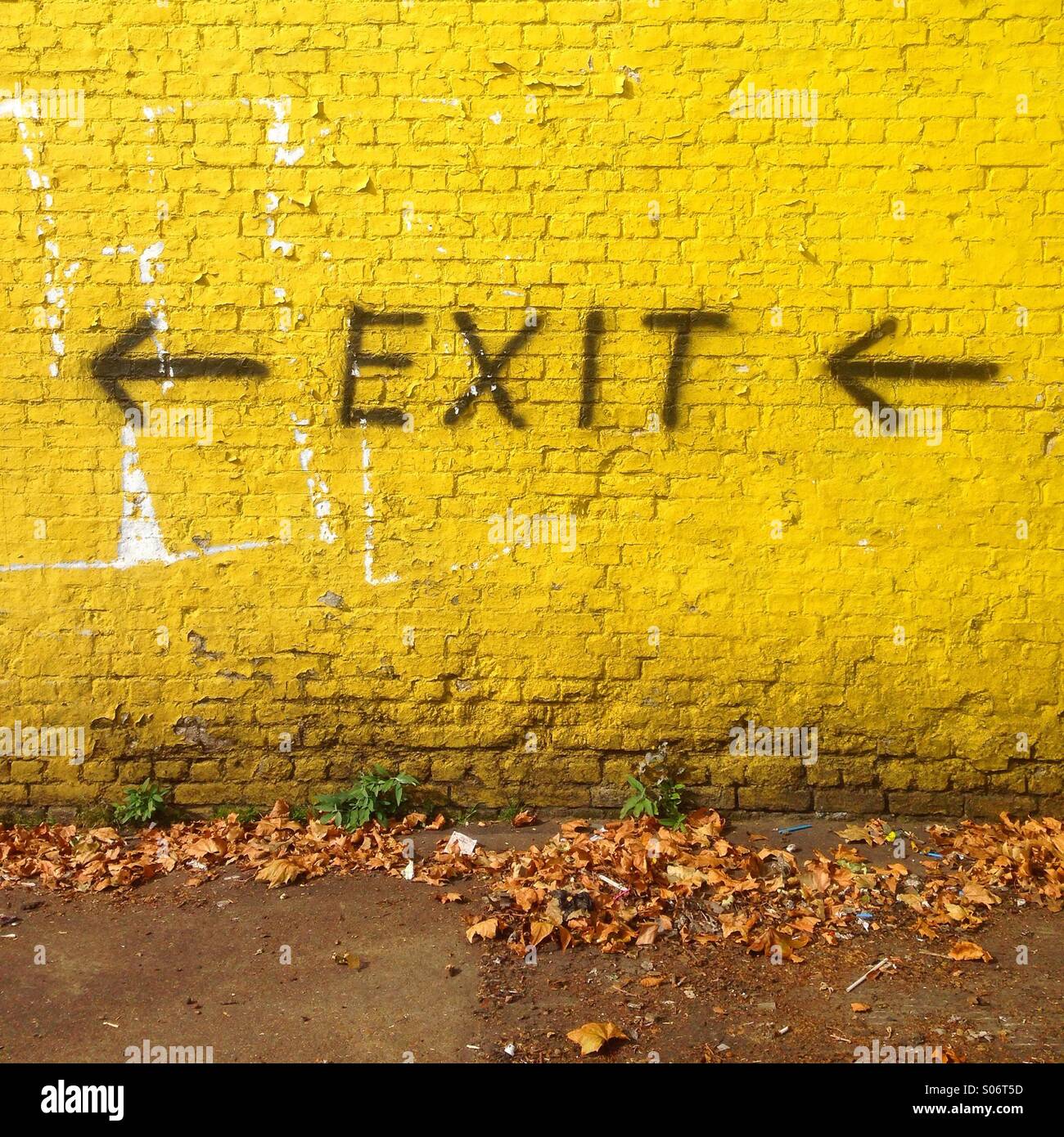 Exit sign. Stock Photo