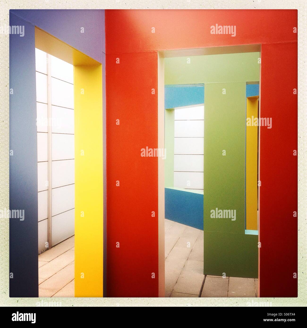 Outdoors art installation at Turner Contemporary in Margate - Smartphone Captured Stock Image