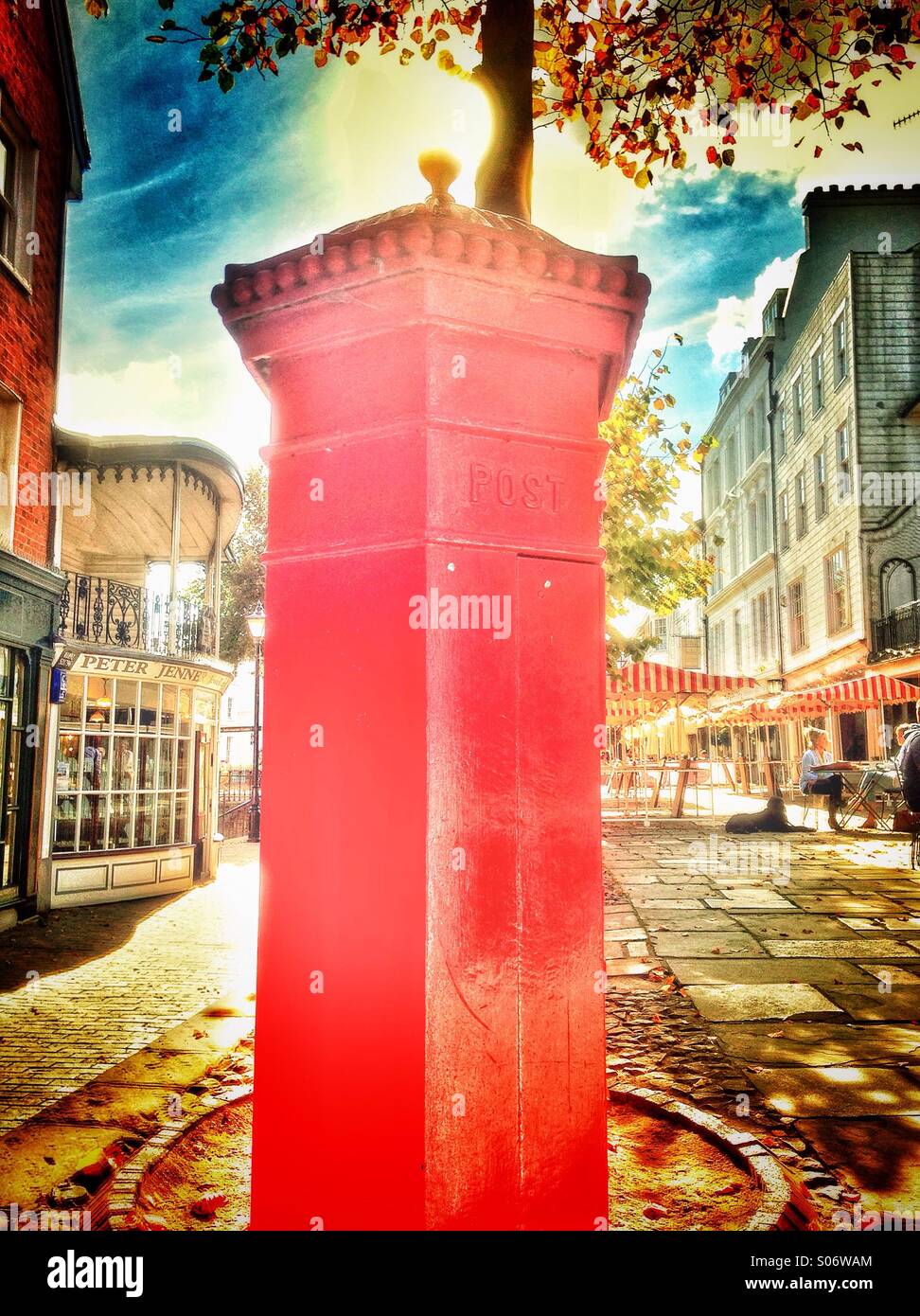 Old Post Box in the Pantlies, Tunbrige Wells - Smartphone Captured Stock Image