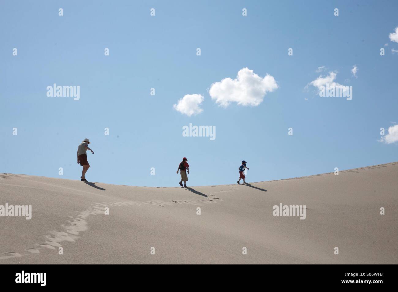 Eldorado Dunes on a hot June day. - Smartphone Captured Stock Image