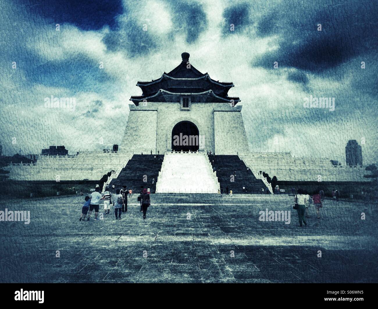 Chiang Kai-Shek Memorial Hall - Taipei, Taiwan - Smartphone Captured Stock Image