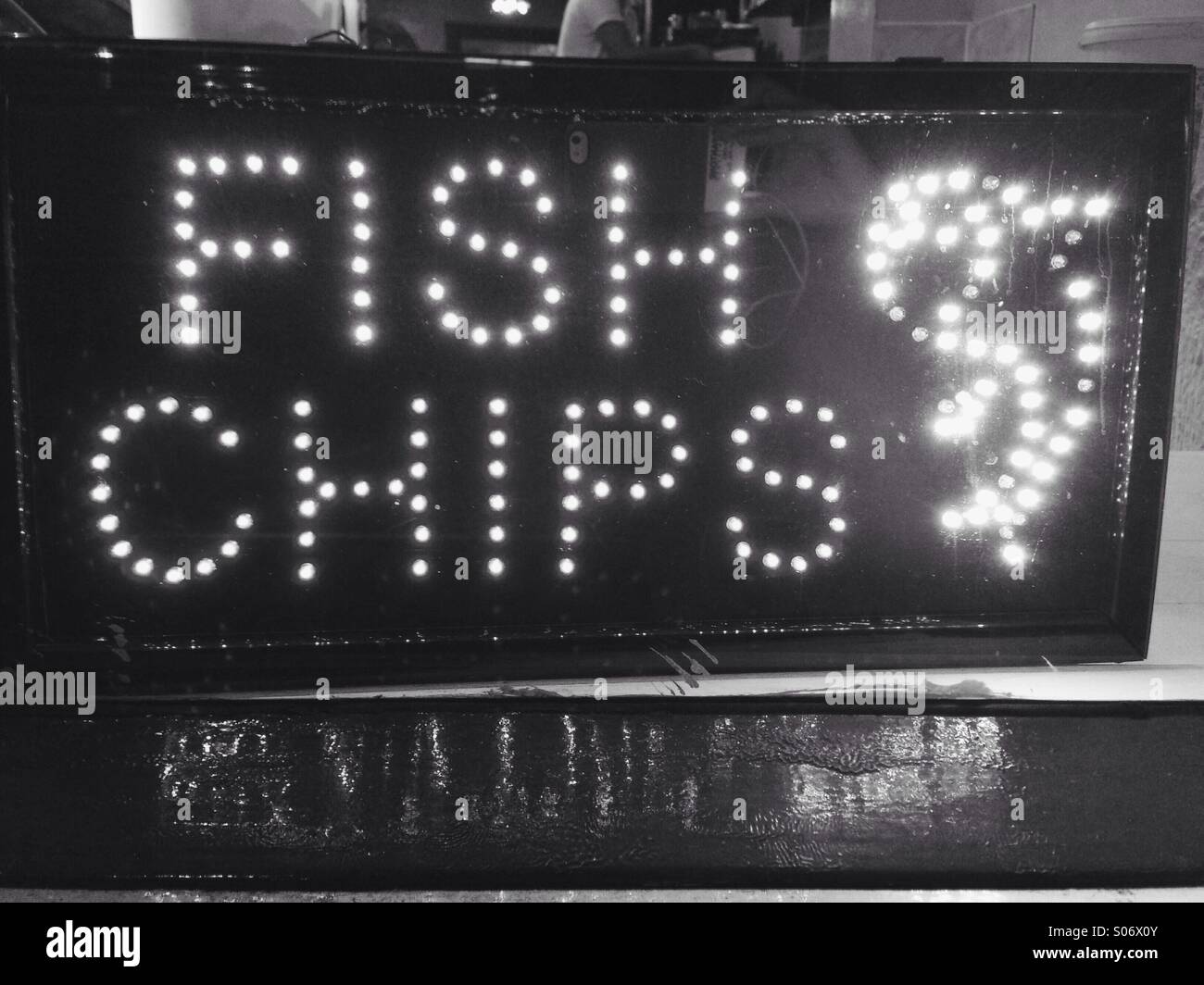 Fish and chips. Saturday night in London Stock Photo Alamy