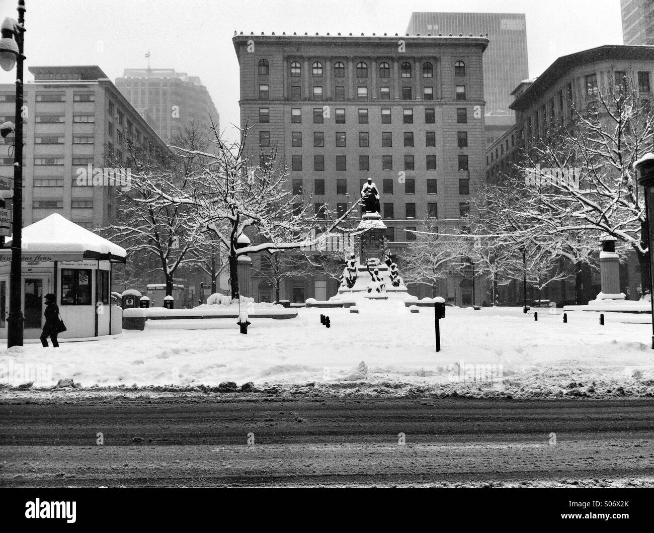 Winter in Montreal, QC - Smartphone Captured Stock Image