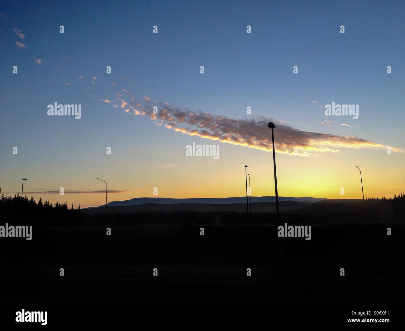 Unusual cloud - Smartphone Captured Stock Image