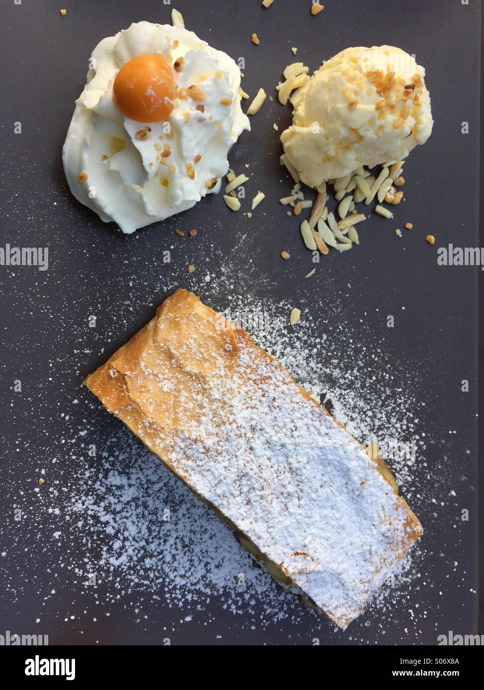 Apelstrudel (Appel pie) - Smartphone Captured Stock Image