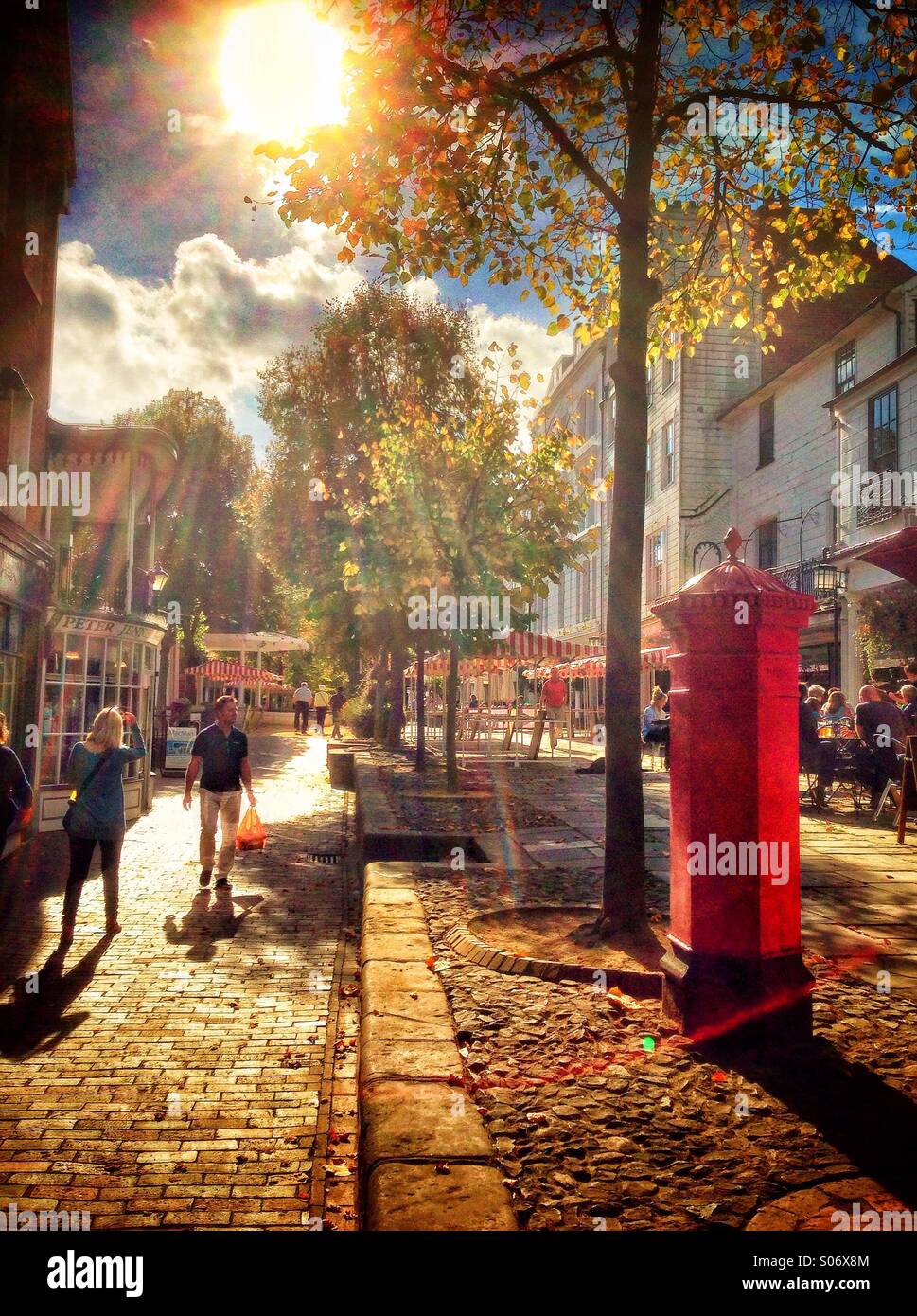 In the Pantlies, Tunbridge Wells. - Smartphone Captured Stock Image