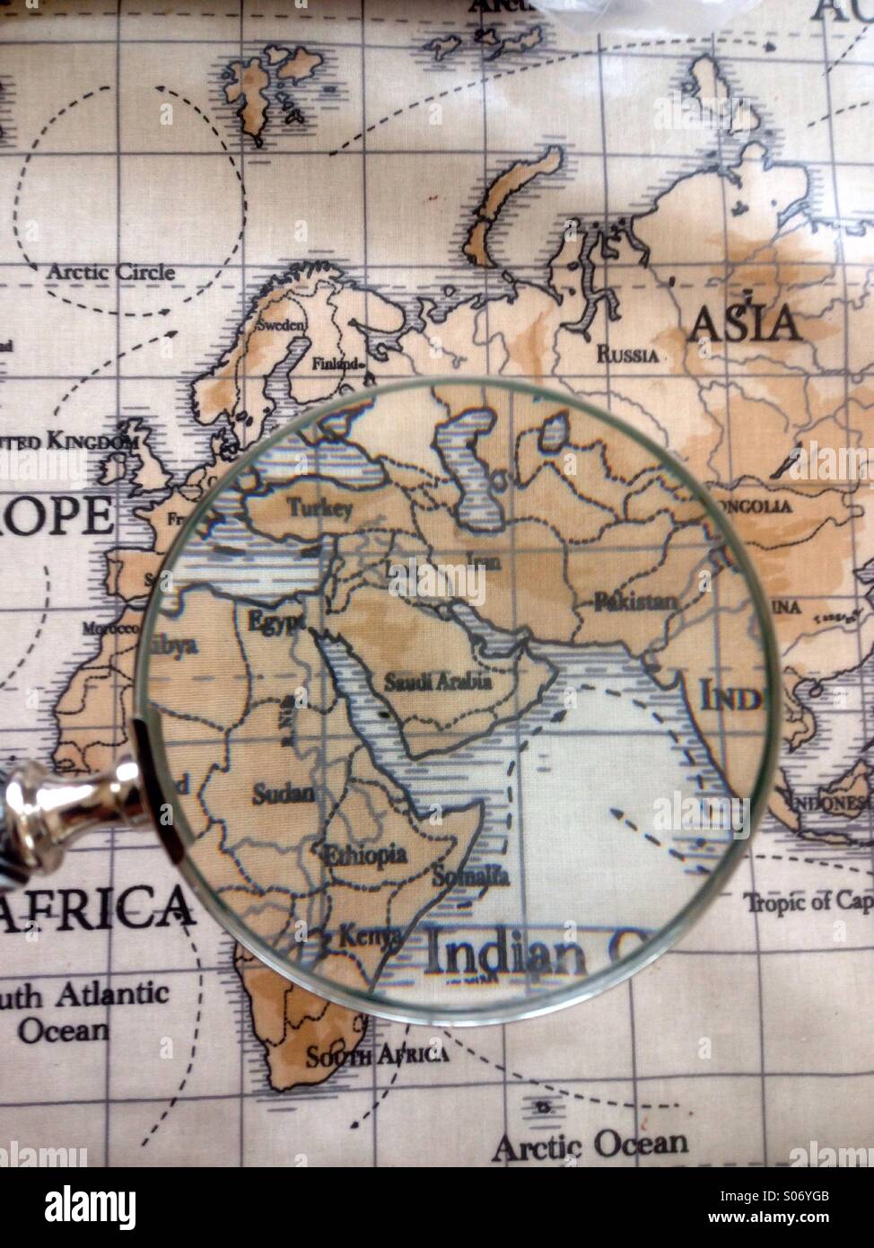 India Map With Magnifying Glass High Resolution Stock Photography and ...