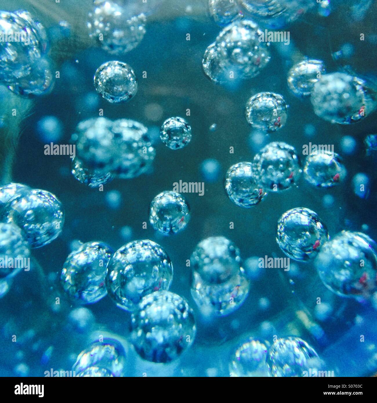 Suspended water bubbles in mass Stock Photo Alamy