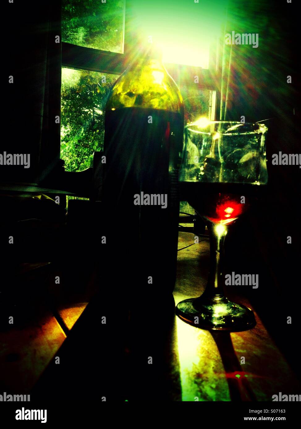 Wine and Sunshine#4 - Smartphone Captured Stock Image