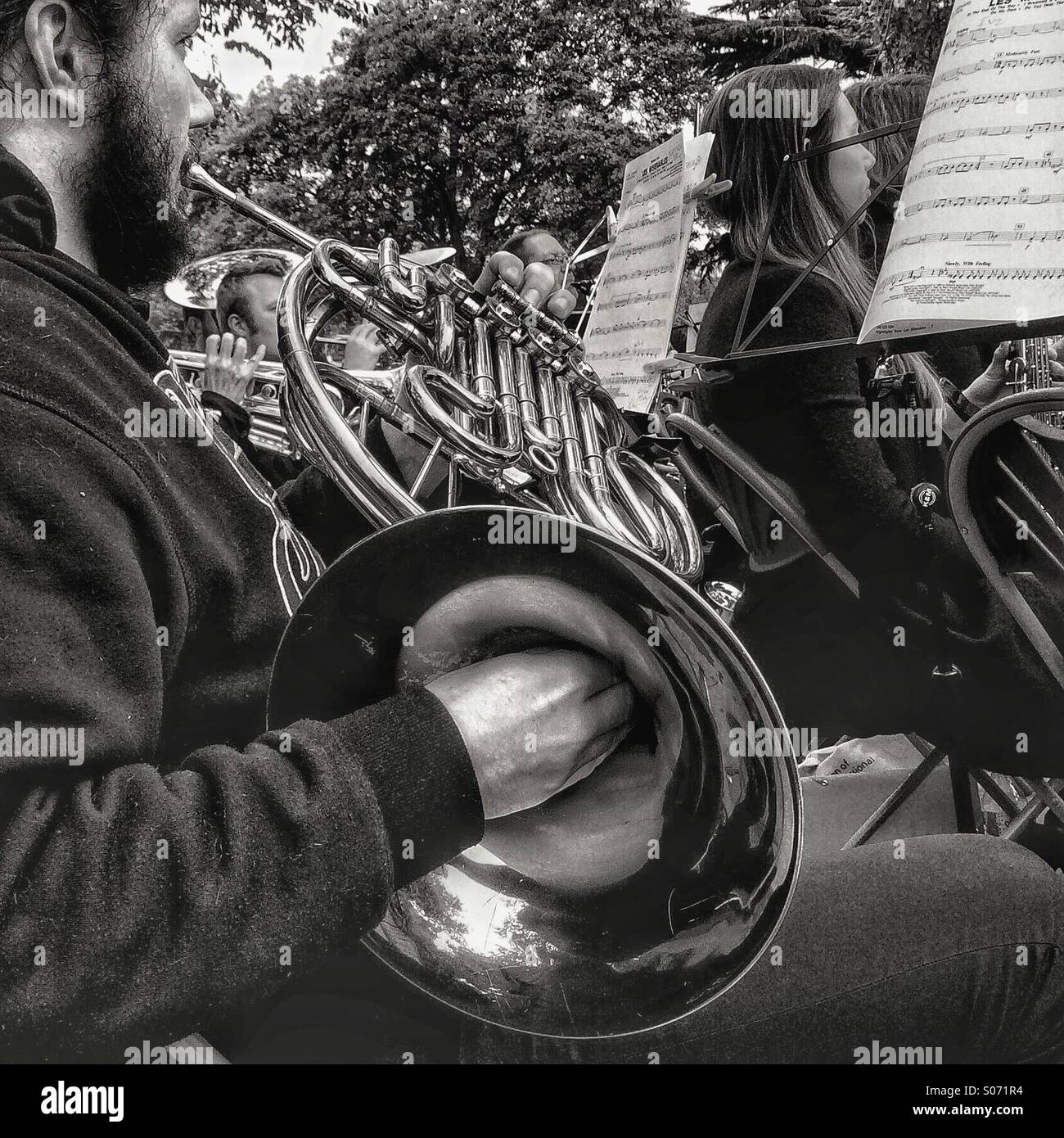 French horn wind instrument hires stock photography and images Alamy