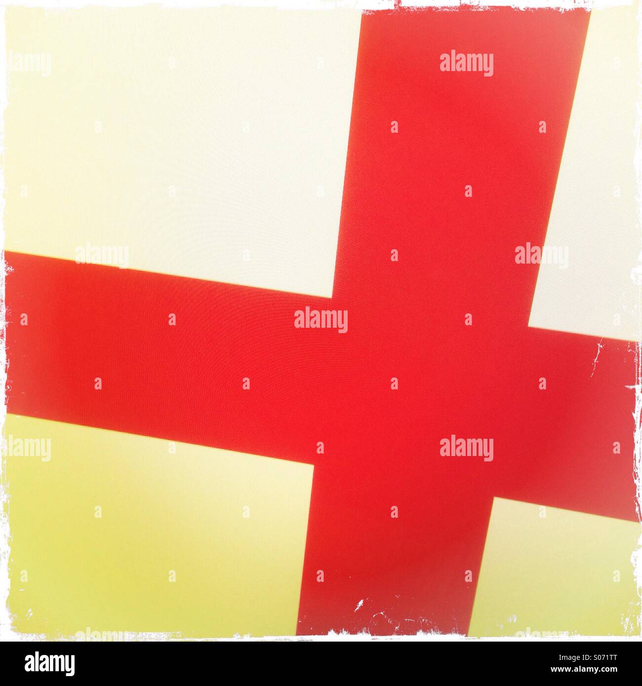 Creative cropped England flag - Smartphone Captured Stock Image